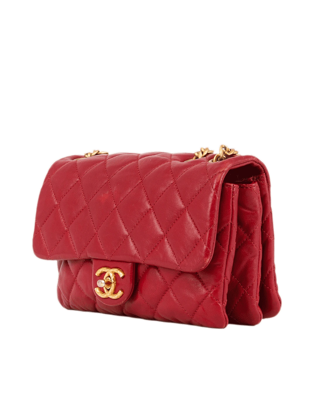 CHANEL CLASSIC FLAP 8 RED LAMB GHW E1C05UP2 0491
