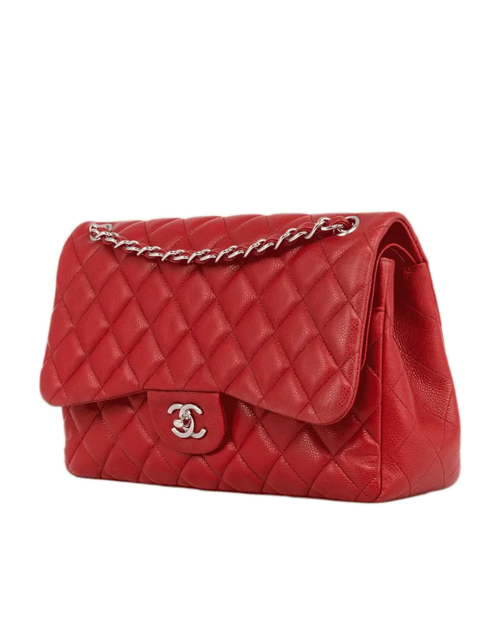CHANEL CLASSIC JUMBO RED CAVIAR SHW 14950968 1645