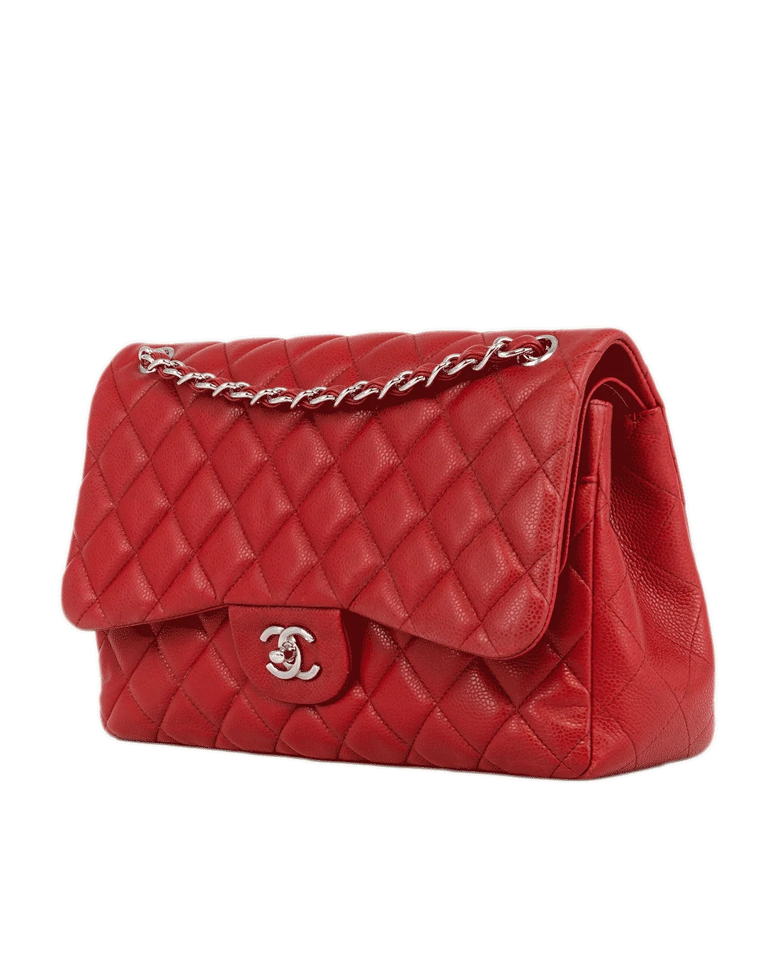 CHANEL CLASSIC JUMBO RED CAVIAR SHW 14950968 1645
