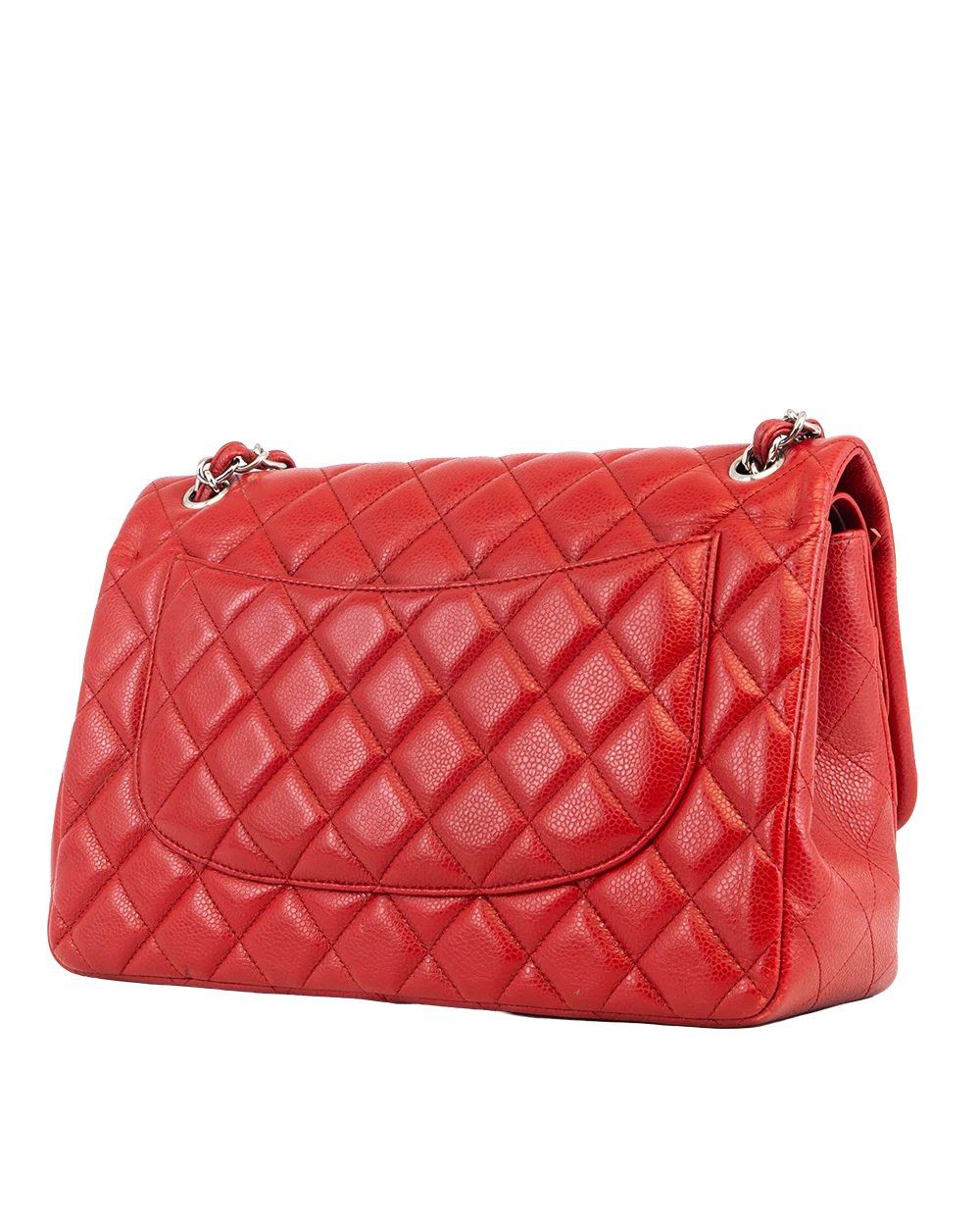 CHANEL CLASSIC JUMBO RED CAVIAR SHW 14950968 2885