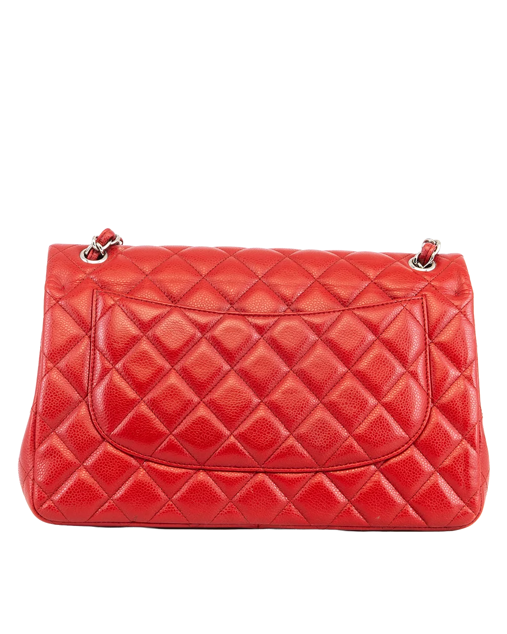 CHANEL CLASSIC JUMBO RED CAVIAR SHW 14950968 2886