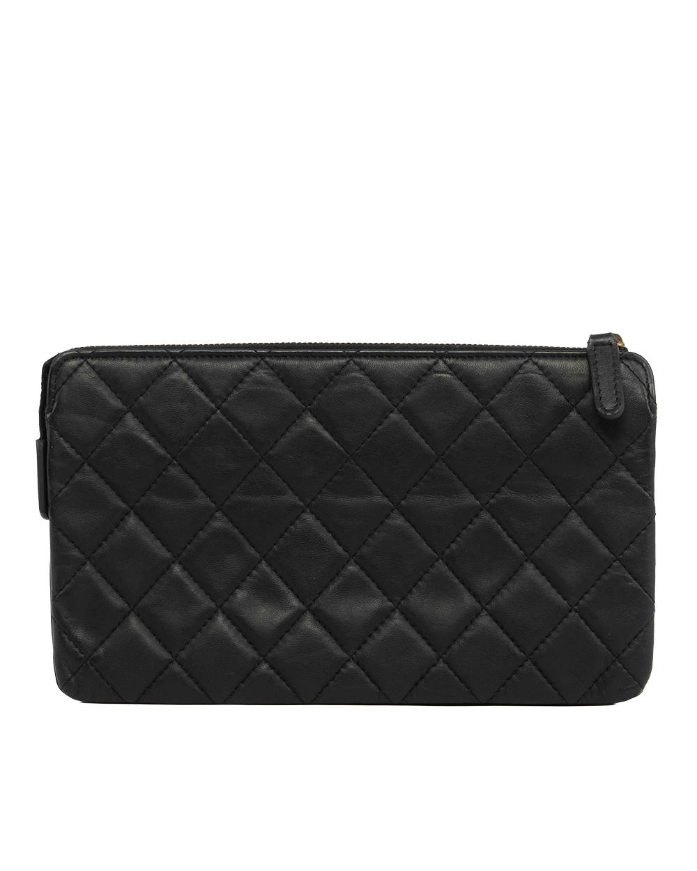 CHANEL CLUTCH BLACK LAMB GHW 23742971 0007