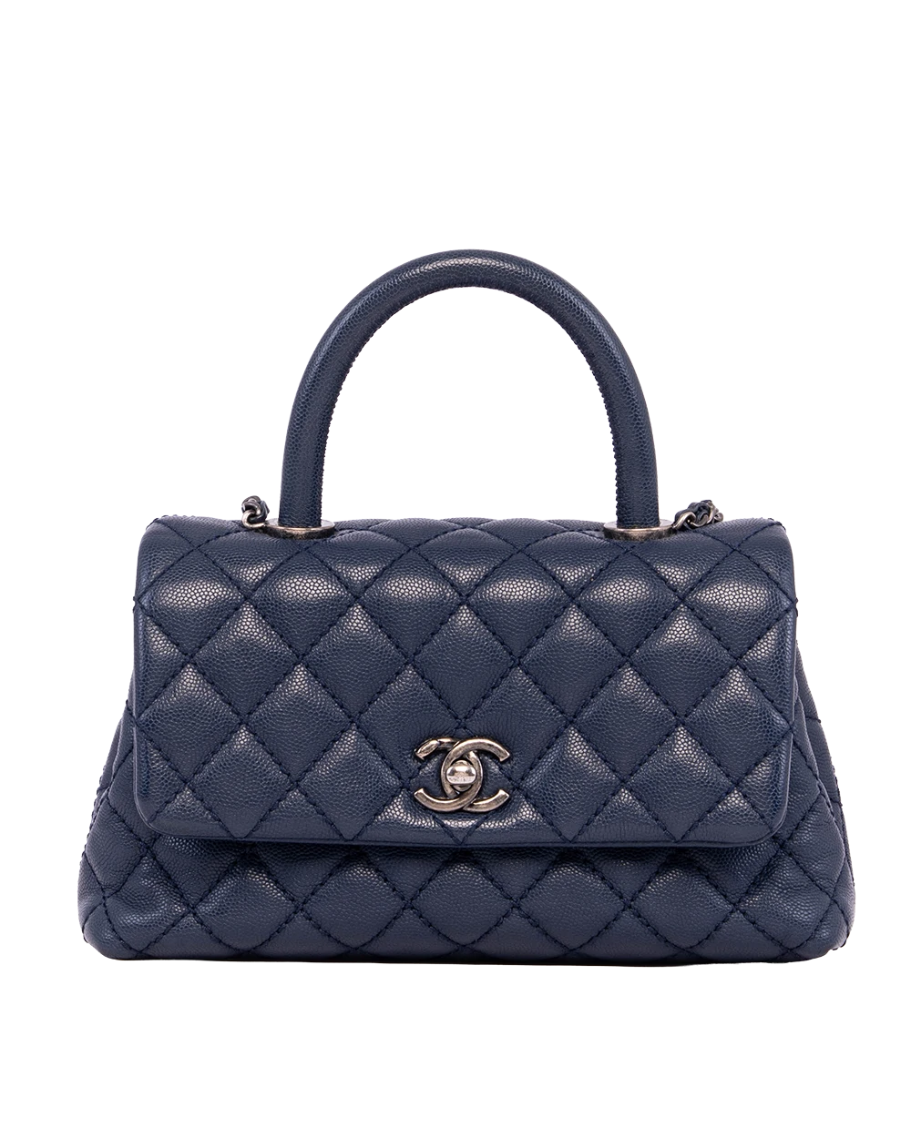 CHANEL COCO 9.5 BLUE NAVY CAVIAR RSHW 22081955 21082