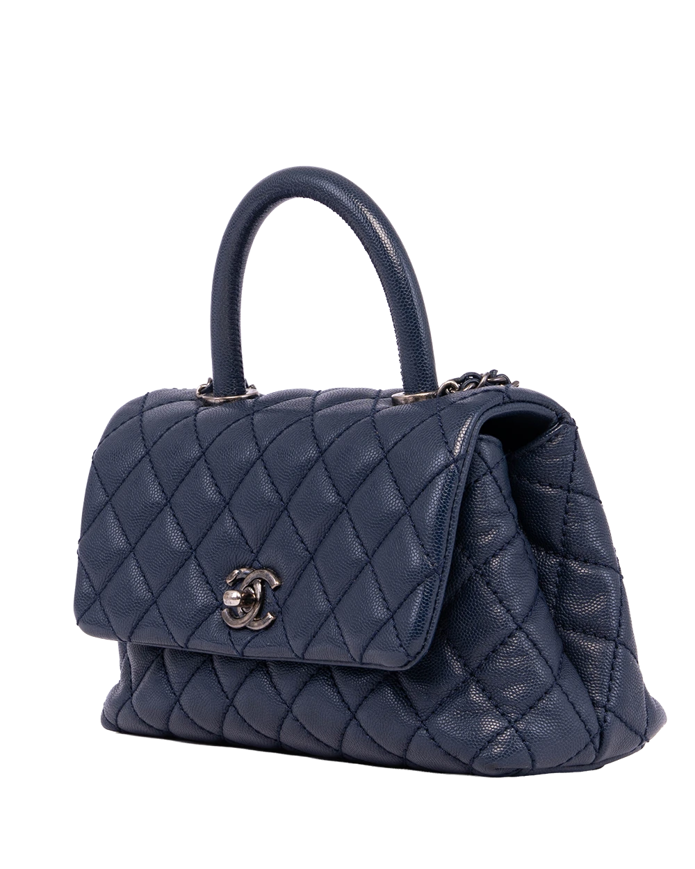 CHANEL COCO 9.5 BLUE NAVY CAVIAR RSHW 22081955 21084