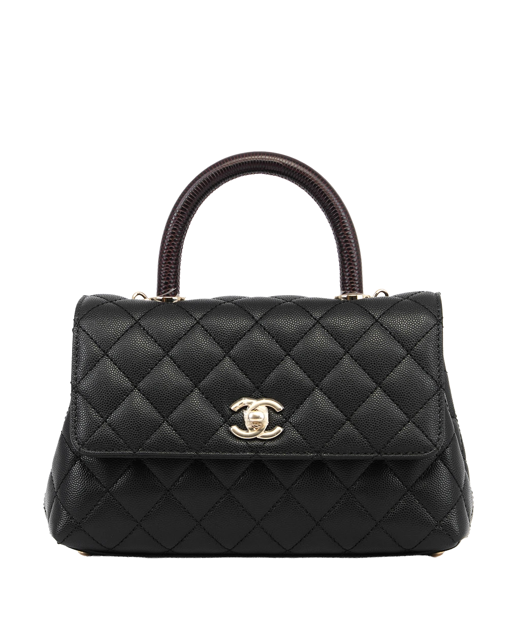 CHANEL COCO 9.5 BLACK CAVIAR SHW H63KA7JH 0165