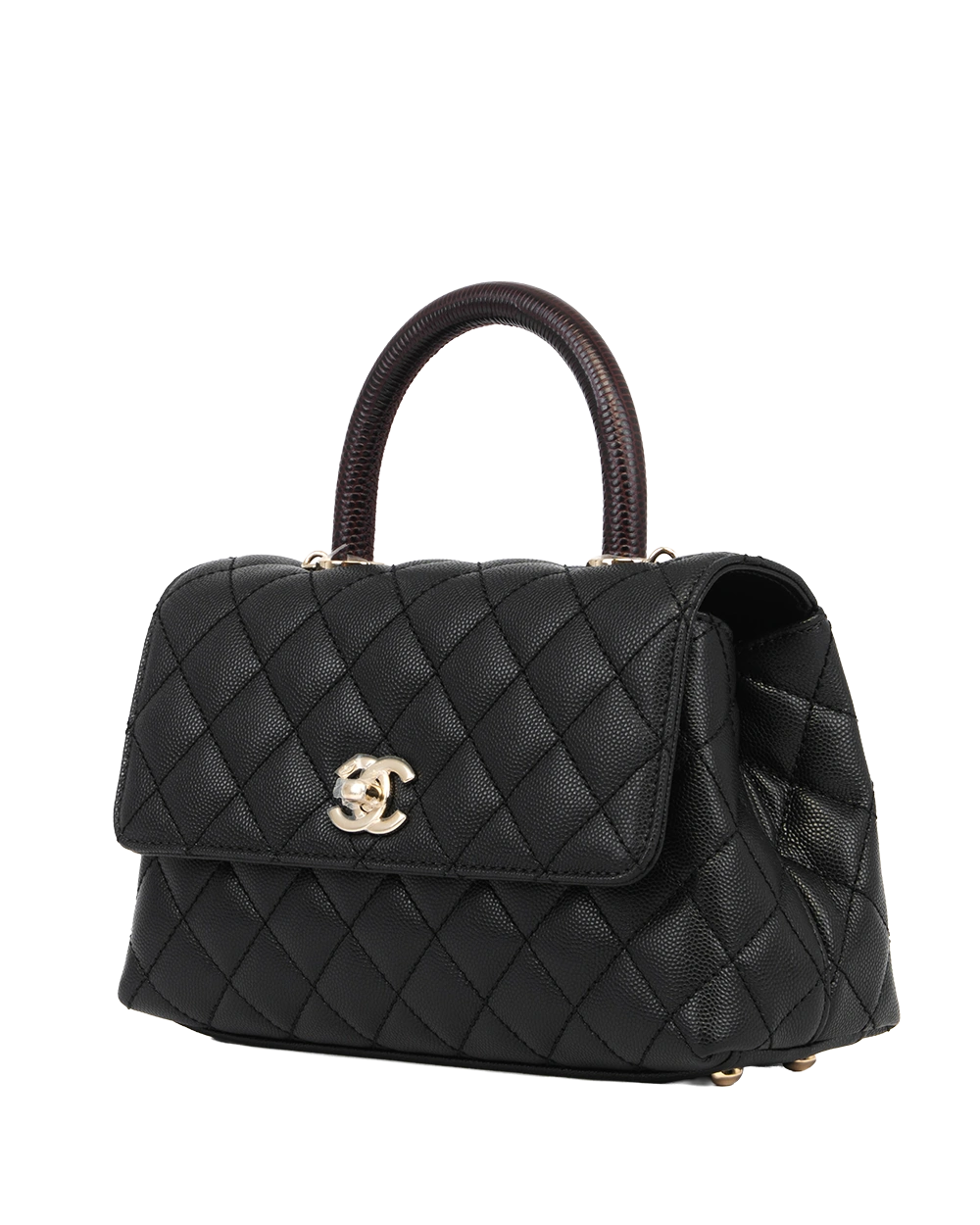 CHANEL COCO 9.5 BLACK CAVIAR SHW H63KA7JH 0166