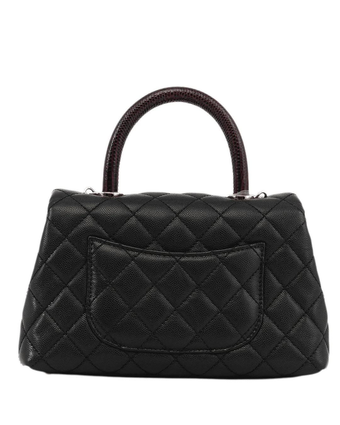 CHANEL COCO TOP HANDLE 9.5 BLACK CAVIAR GHW 310801954671