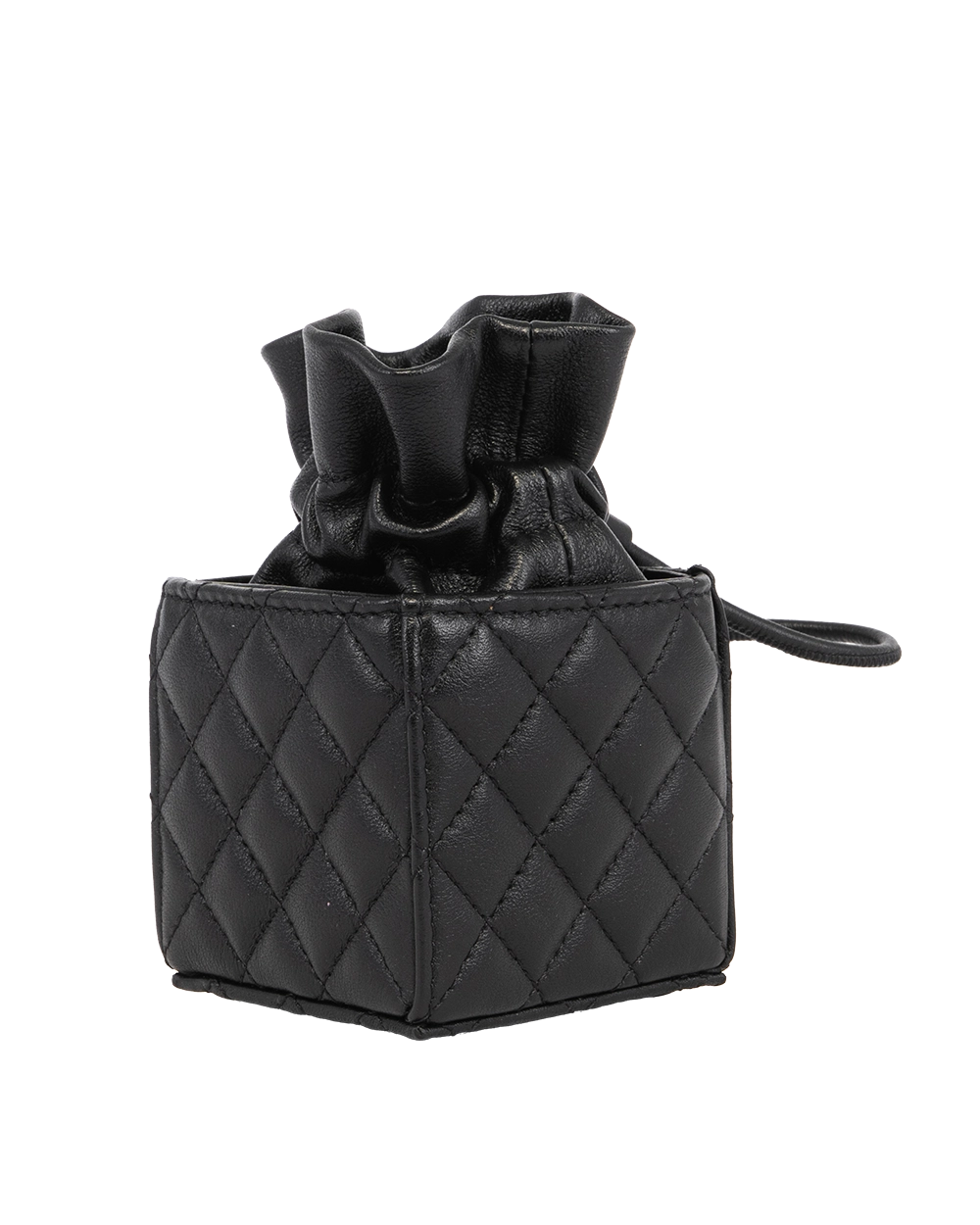 CHANEL DRAWSTRING MINI BLACK CAVIAR GHW 31761449 3267