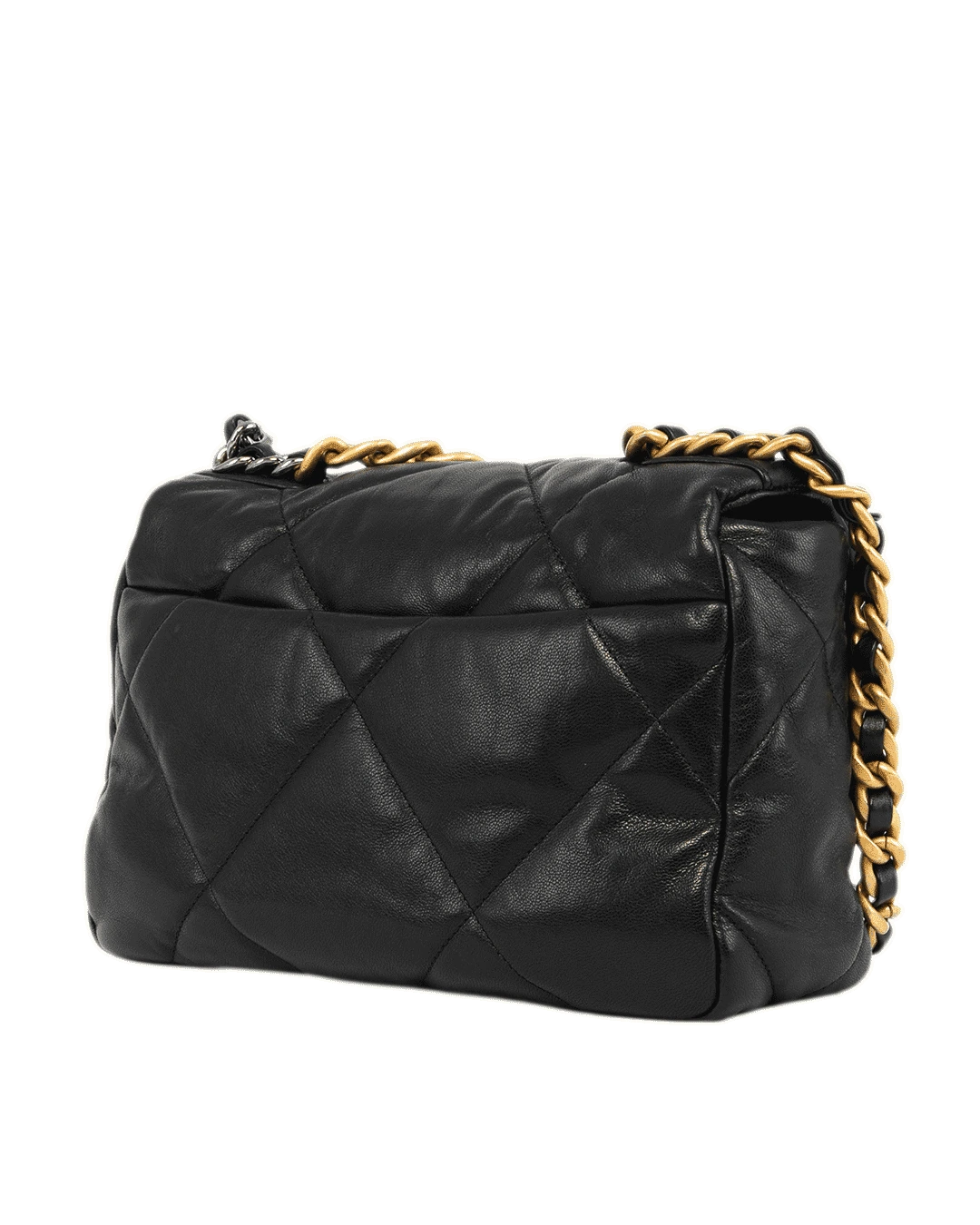 CHANEL FLAP 19 26 BLACK LAMB GHW SHW 29758084 0318