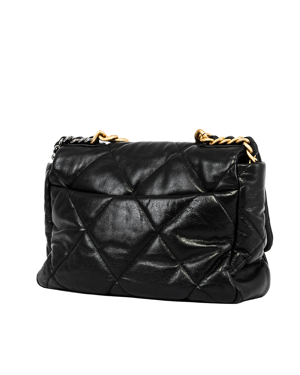 CHANEL FLAP 19 30 BLACK LAMB GHW 30362342 1939