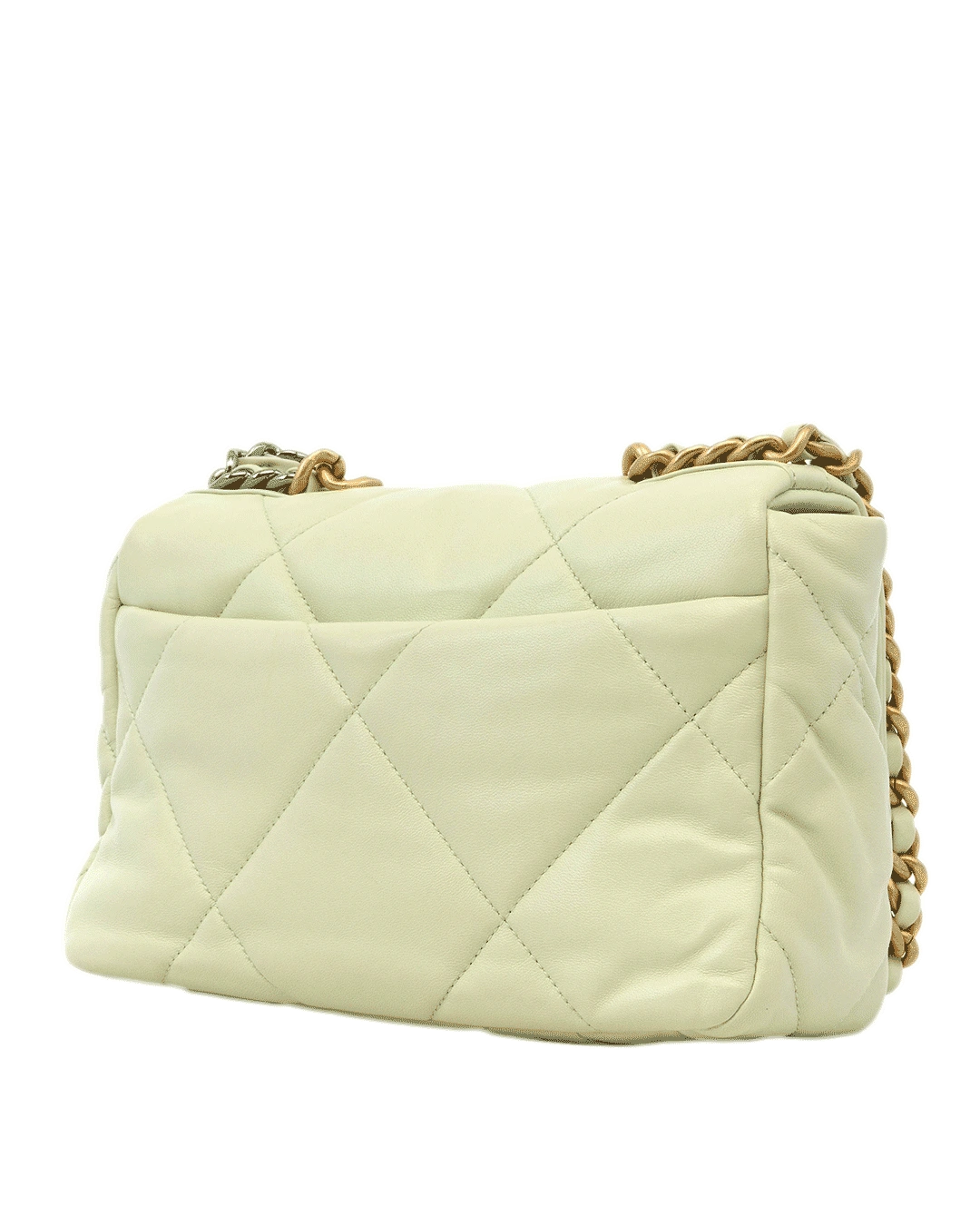 CHANEL FLAP 19 GREEN LAMB GHW G6H6R9374691