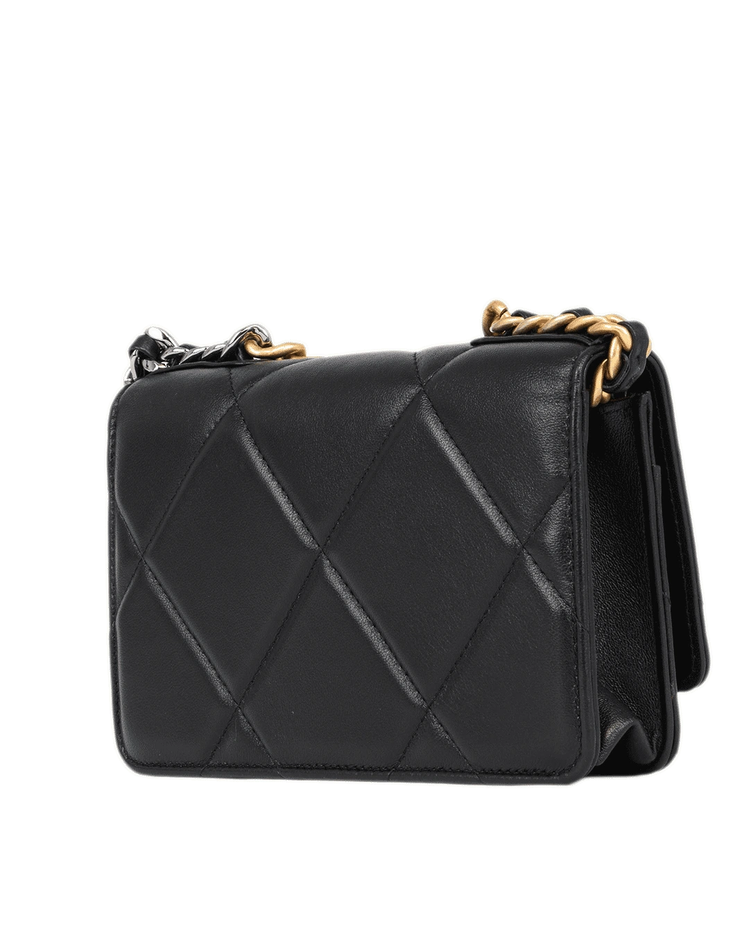 CHANEL FLAP 19 WOC 7.5 BLACK LAMB GHW J1U6L3N1 2186