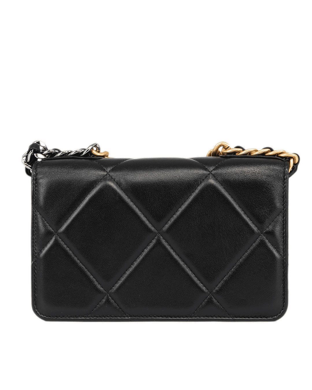 CHANEL FLAP 19 WOC 7.5 BLACK LAMB GHW J1U6L3N1 2187