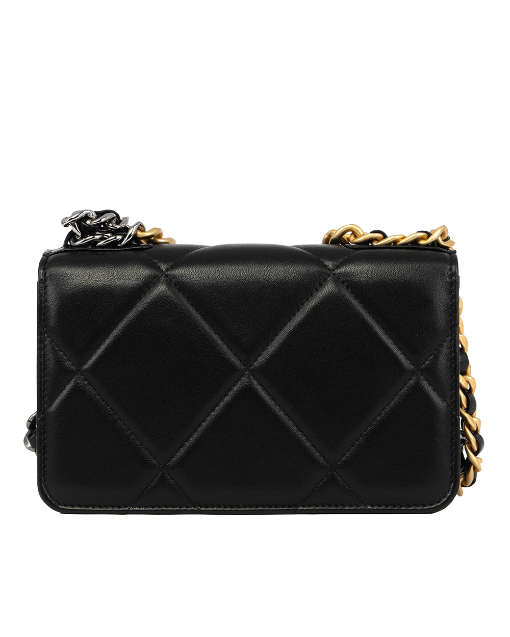 CHANEL FLAP 19 WOC BLACK LAMB GHW K18KXUCJ 0659