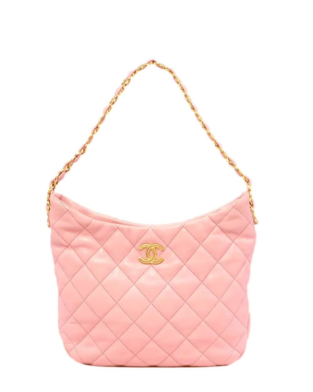 CHANEL HOBO 22K PINK LAMB GHW G12743H4 0301