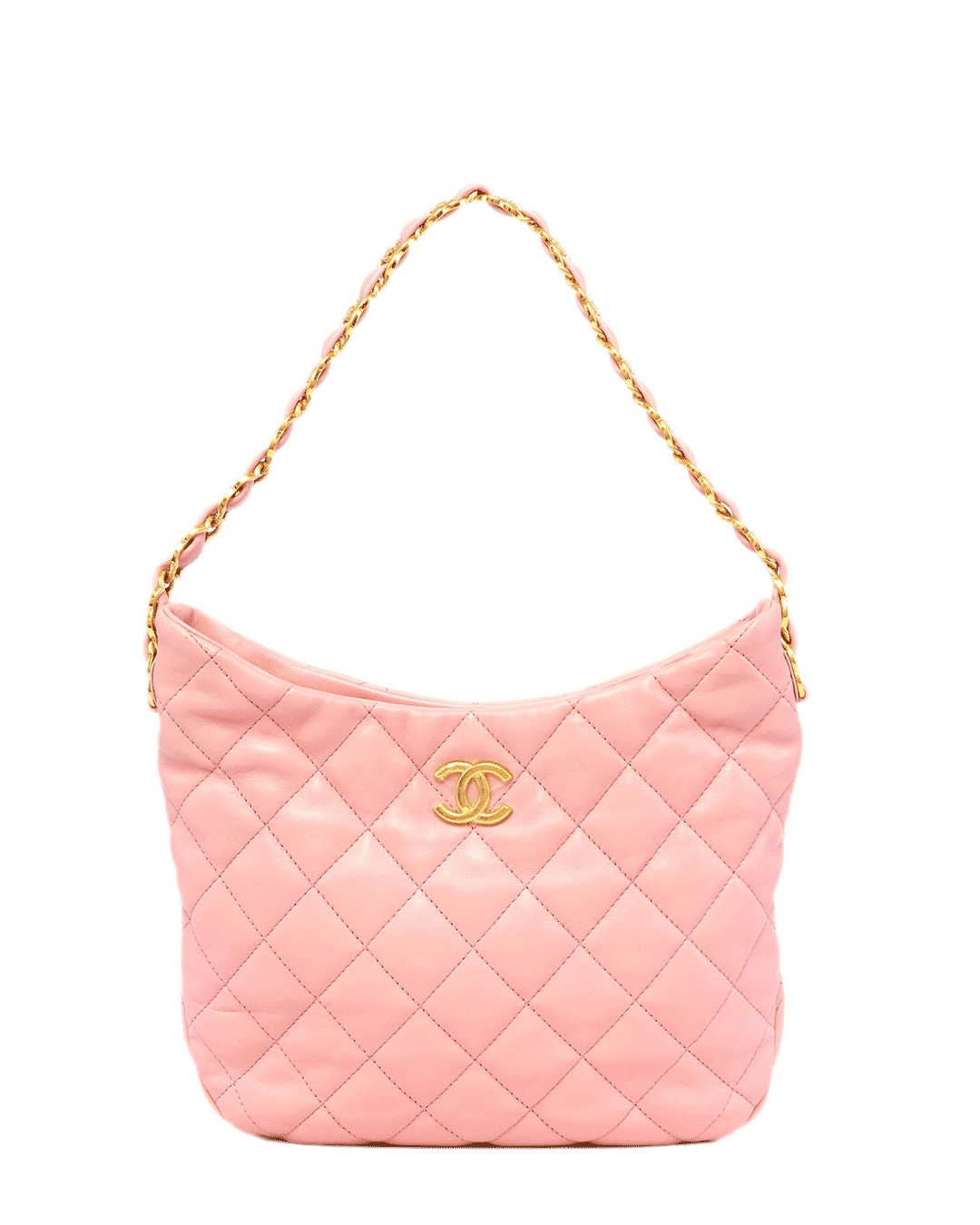 CHANEL HOBO 22K PINK LAMB GHW G12743H4 0301