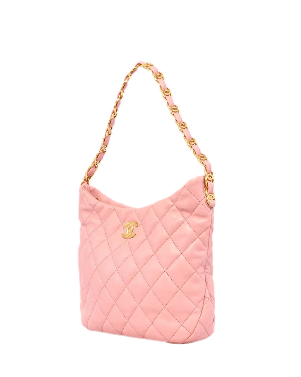 CHANEL HOBO 22K PINK LAMB GHW G12743H4 0302