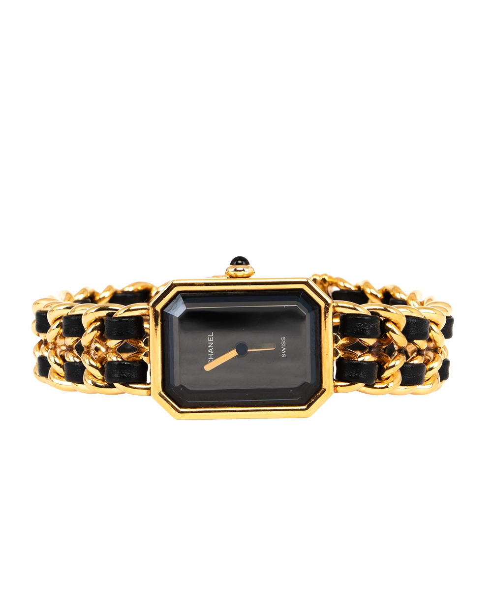 CHANEL PREMIER WATCH BLACK GHW X B 21219 3351