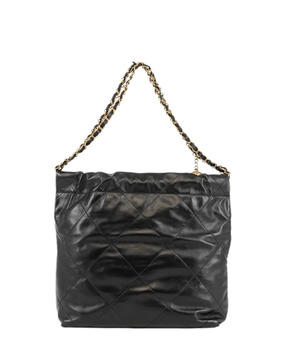 CHANEL TOTE 22 SMALL BLACK CALF GHW L8GN02U64347