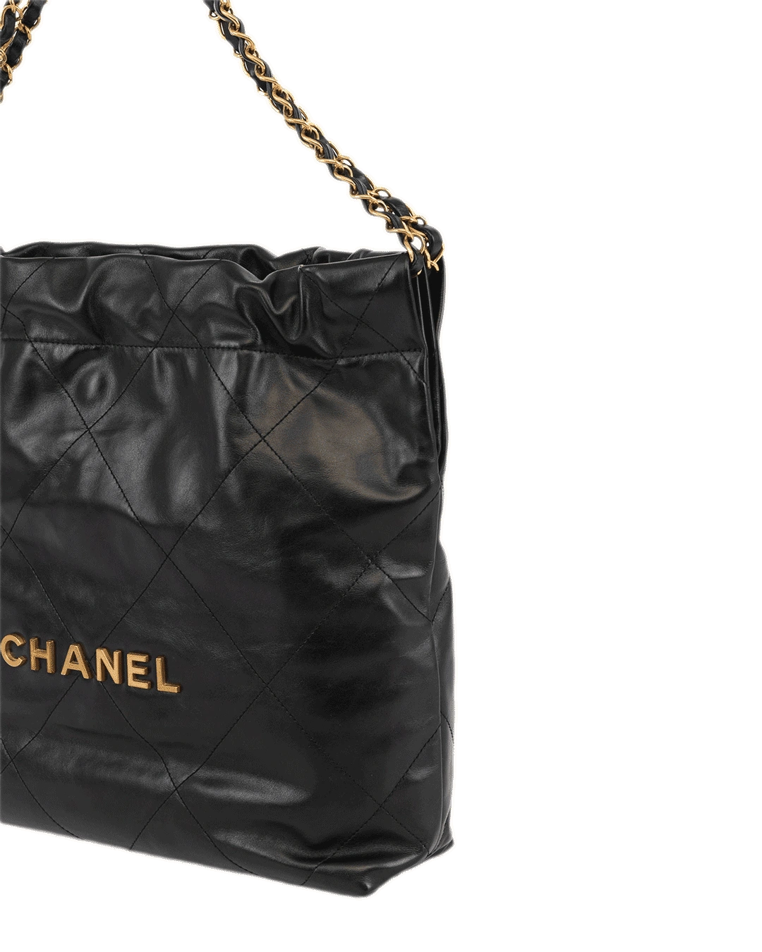 CHANEL TOTE 22 SMALL BLACK CALF GHW L8GN02U64350