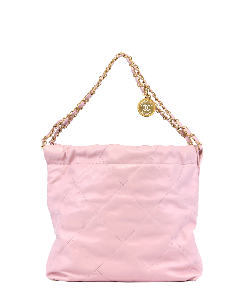 CHANEL TOTE 22 SMALL PINK CALF GHW L3EG2T5A 0605