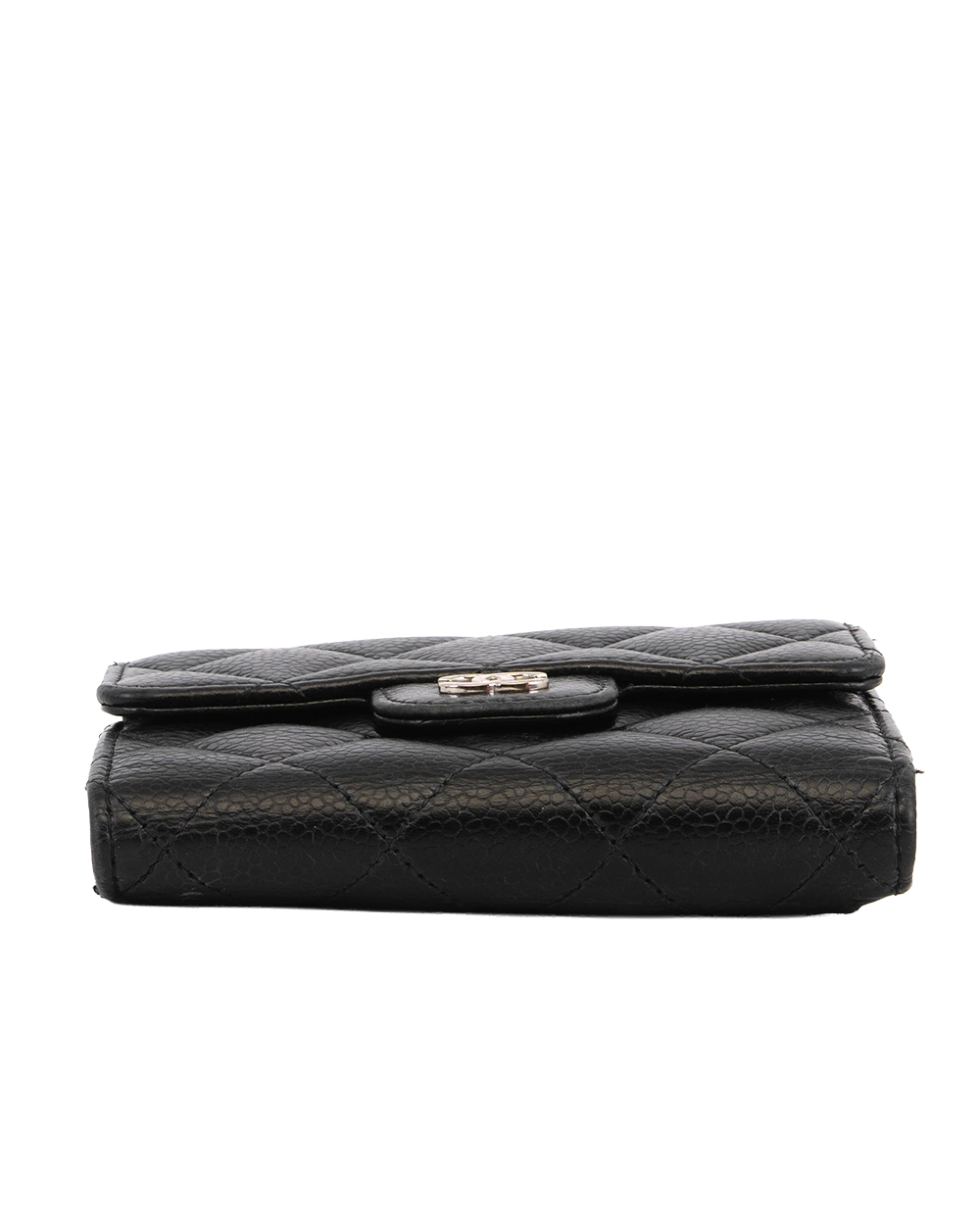 CHANEL TRI FOLD WALLET SHORT BLACK CAVIAR SHW 30817316 4269