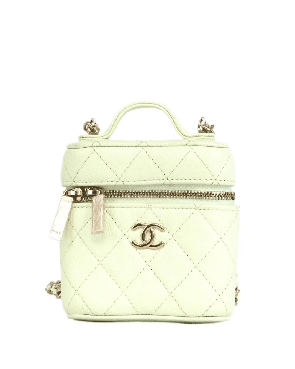 CHANEL VANITY MINI GREEN CAVIAR GHW 31769441 1097