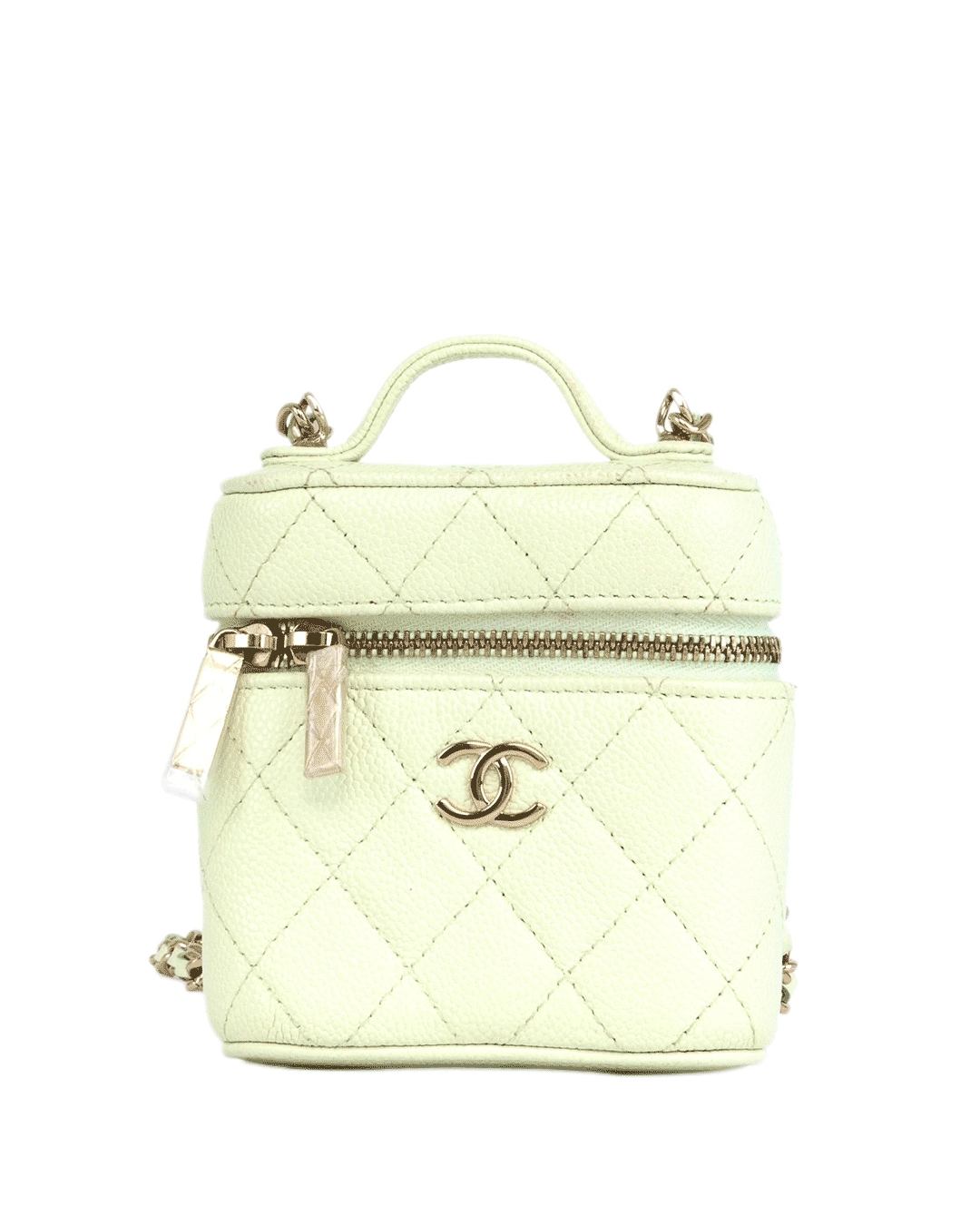 CHANEL VANITY MINI GREEN CAVIAR GHW 31769441 1097