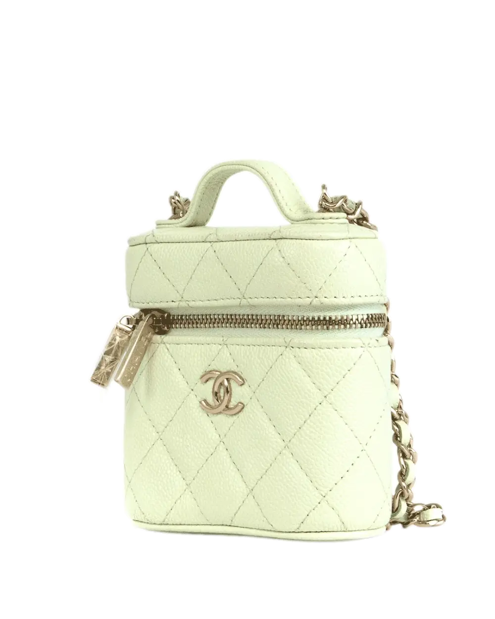 CHANEL VANITY MINI GREEN CAVIAR GHW 31769441 1099