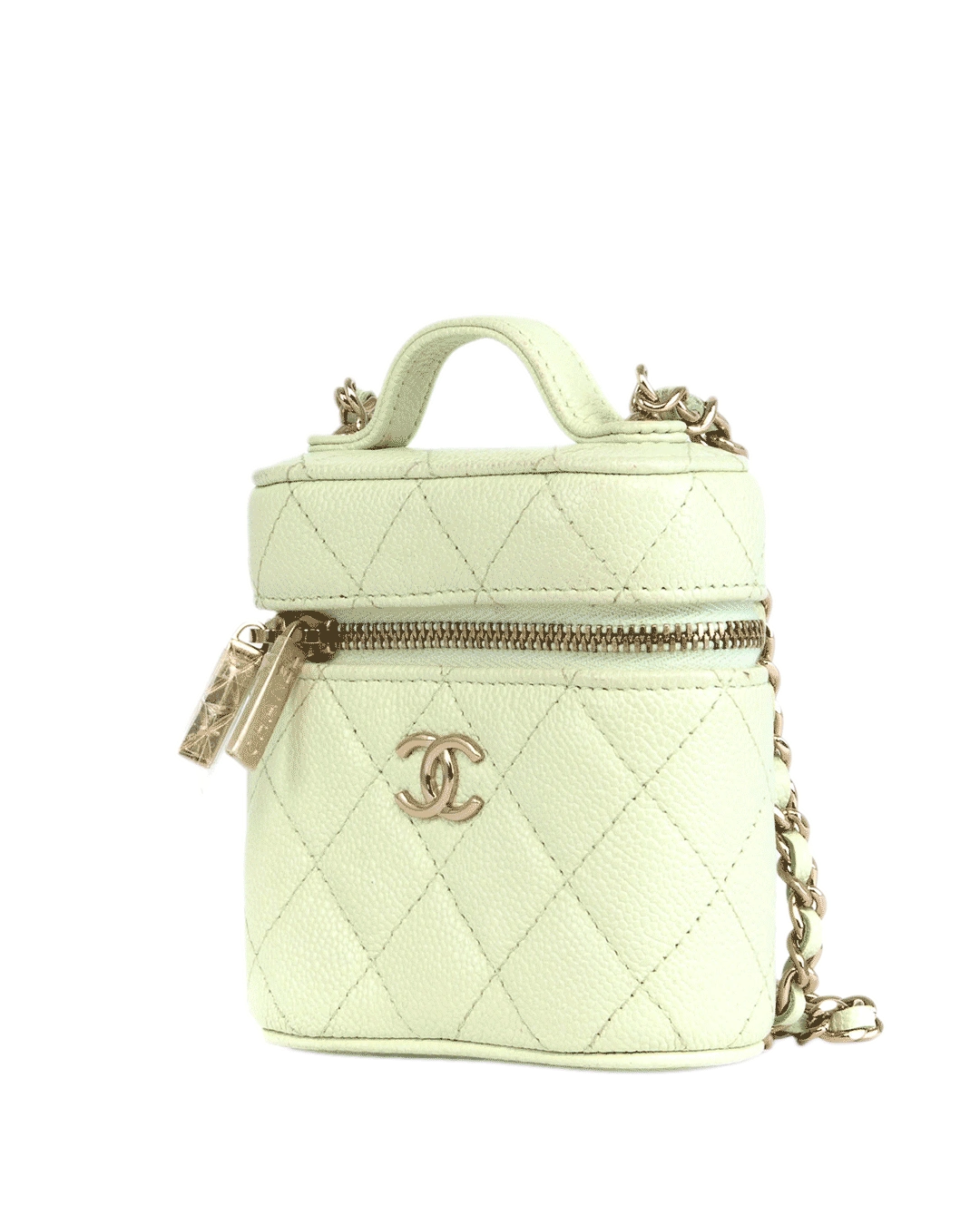 CHANEL VANITY MINI GREEN CAVIAR GHW 31769441 1099