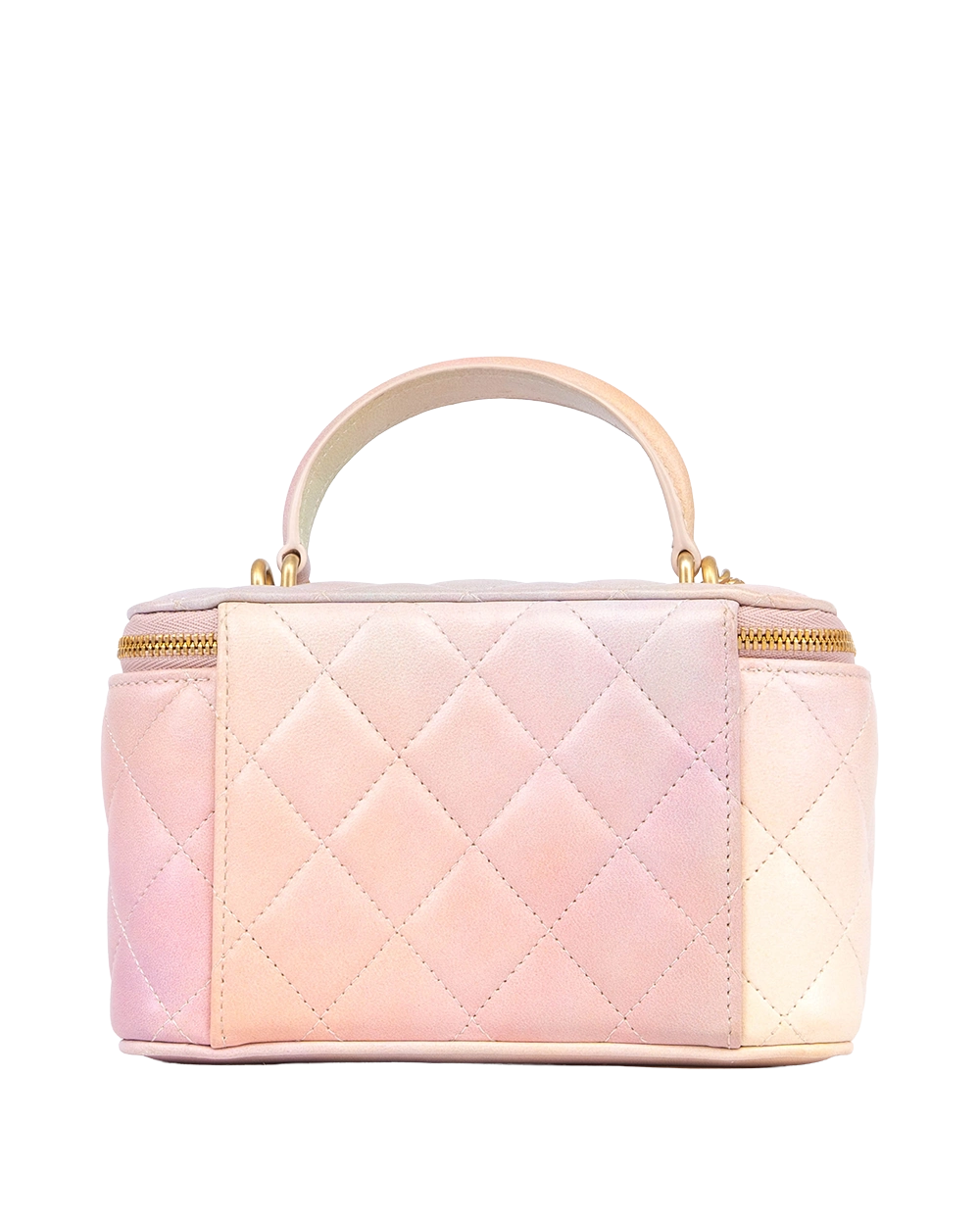 CHANEL VANITY WITH HANDLE PINK LAMB GHW 31915680 0487