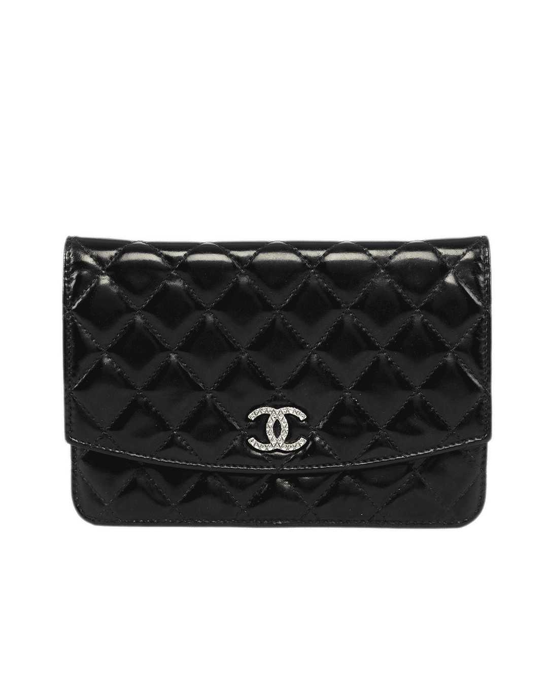 CHANEL WOC 9.5 BLACK PATENT SHW 15111365 0467