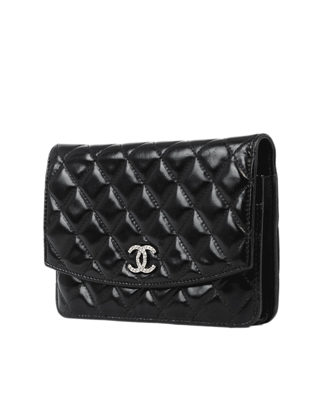 CHANEL WOC 9.5 BLACK PATENT SHW 15111365 0470