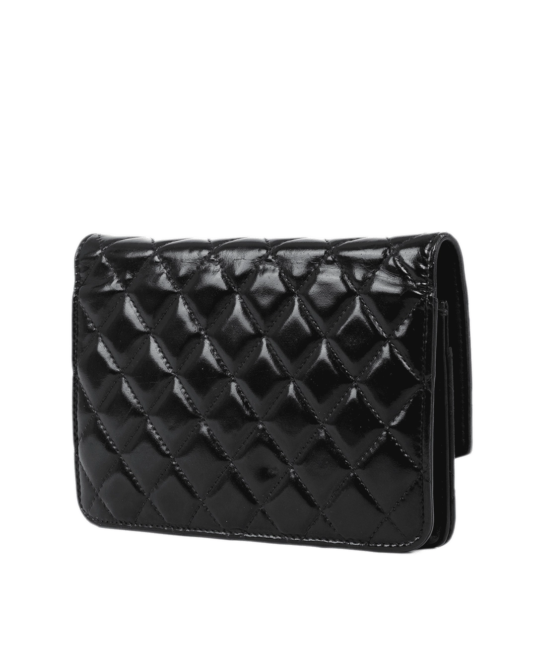 CHANEL WOC 9.5 BLACK PATENT SHW 15111365 0471