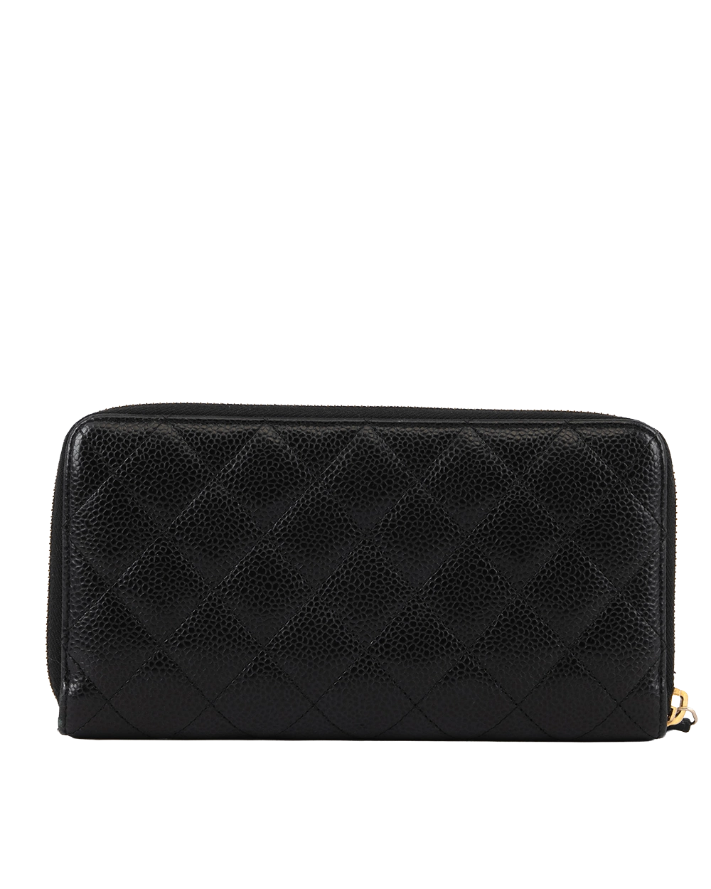 CHANEL ZIPPY WALLET LONG BLACK CAVIAR GHW 26922644 1482(1)