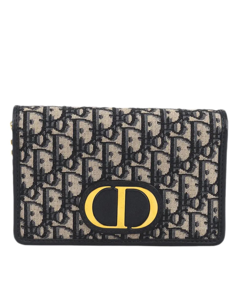 DIOR 30 MONTAIGNE POUCH BLUE OBLIQUE JACUARD GHW 19 BO 1291 3853