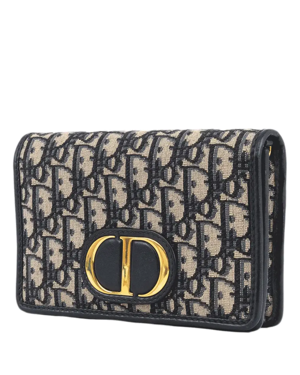 DIOR 30 MONTAIGNE POUCH BLUE OBLIQUE JACUARD GHW 19 BO 1291 3854