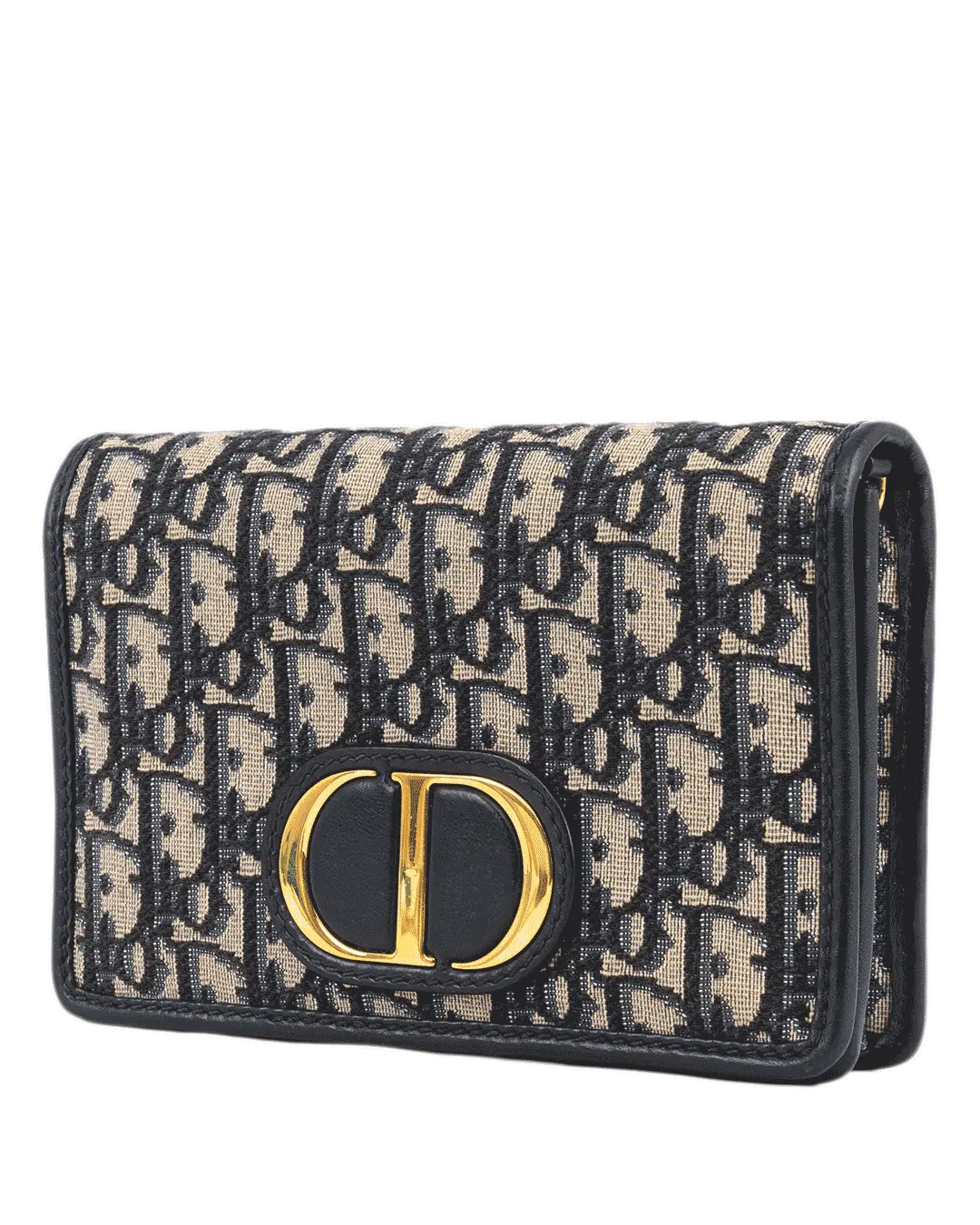 DIOR 30 MONTAIGNE POUCH BLUE OBLIQUE JACUARD GHW 19 BO 1291 3854