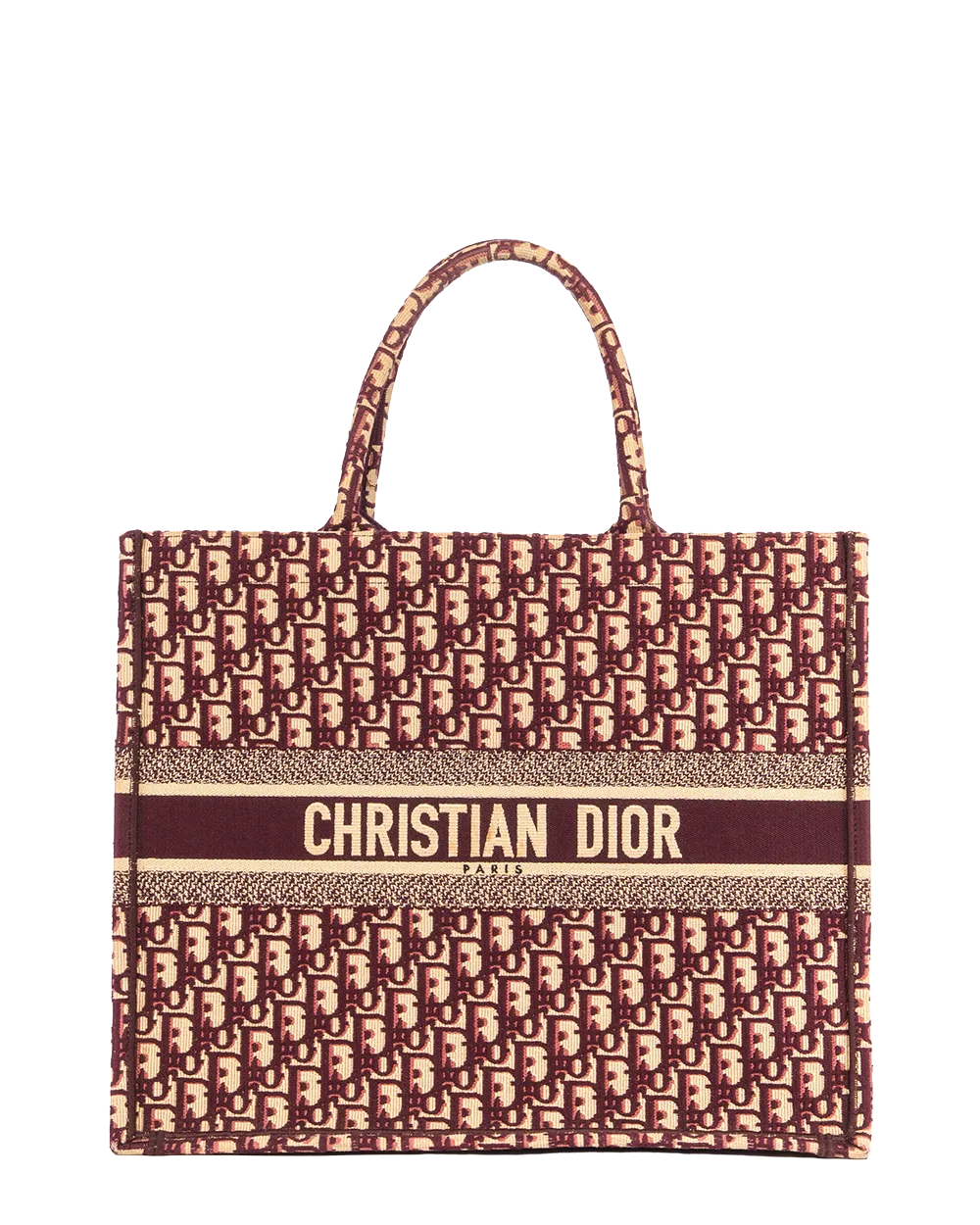 DIOR BOOK TOTE LARGE RED OBLIQUE JACUARD 50 MA 1108 2037