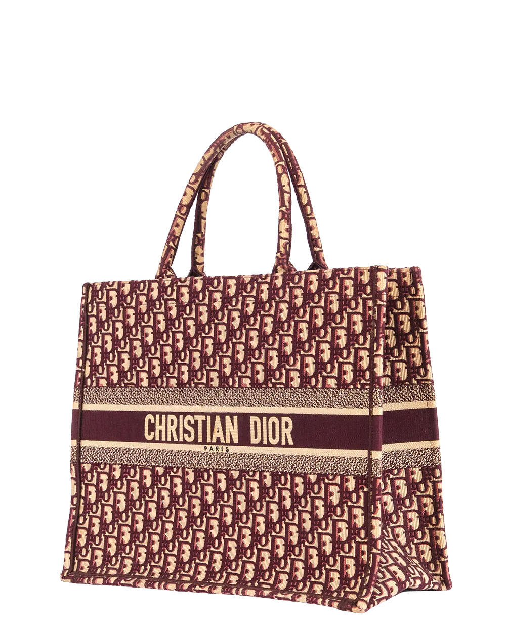 DIOR BOOK TOTE LARGE RED OBLIQUE JACUARD 50 MA 1108 2038