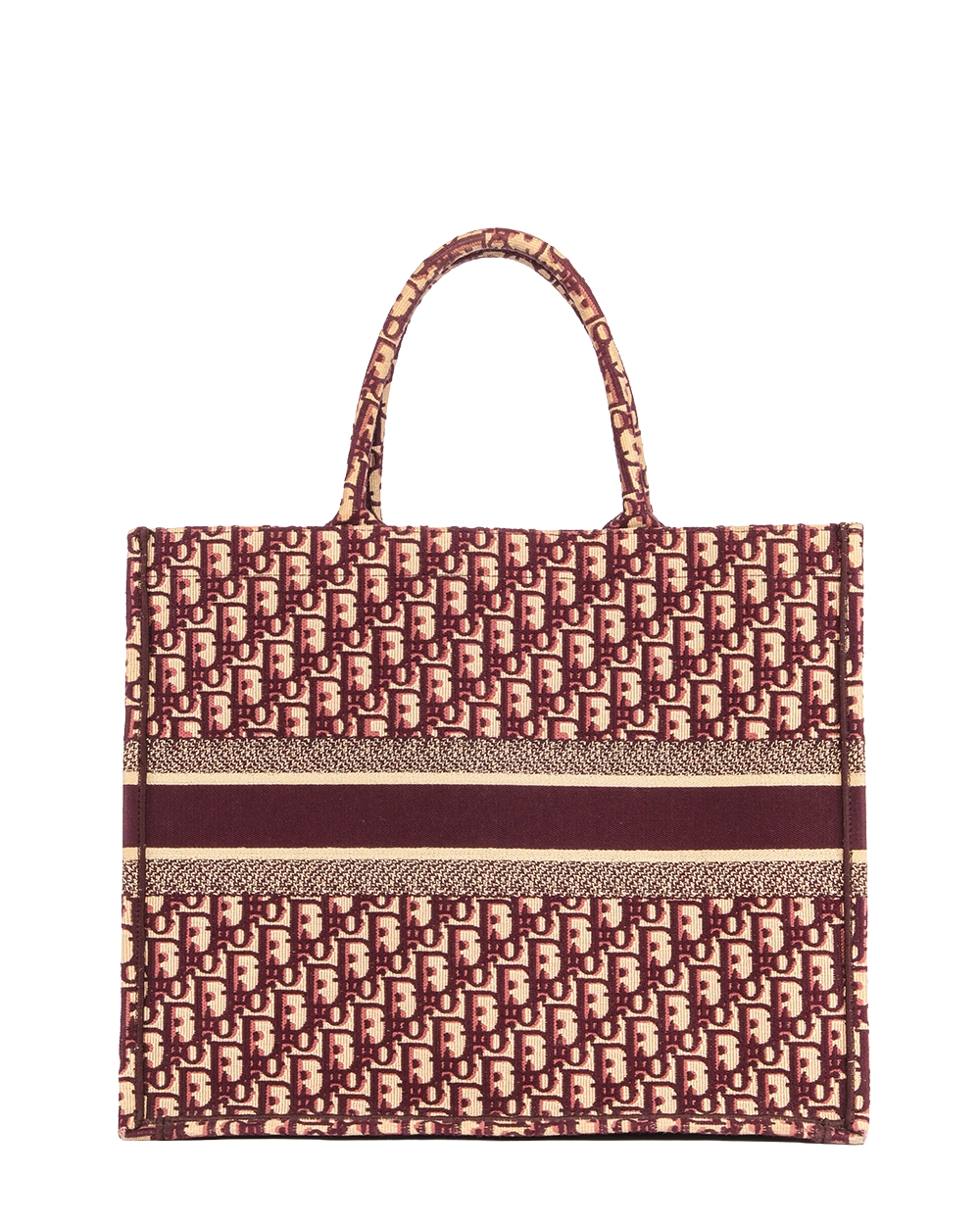 DIOR BOOK TOTE LARGE RED OBLIQUE JACUARD 50 MA 1108 2040
