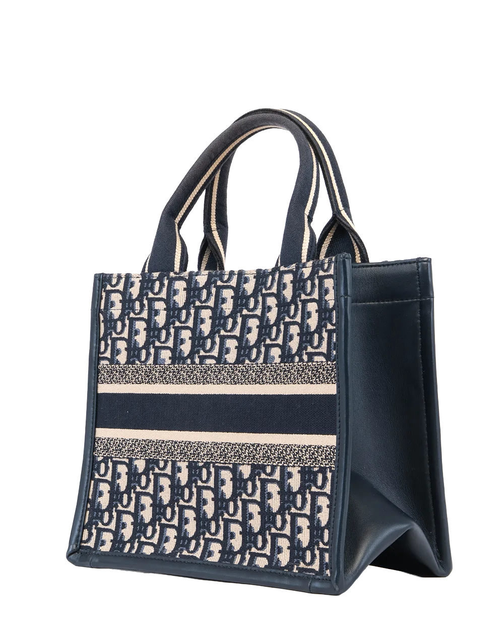 DIOR BOOK TOTE SMALL BLUE NAVY OBLIQUE JACUARD GHW 88 MA 0254 2847