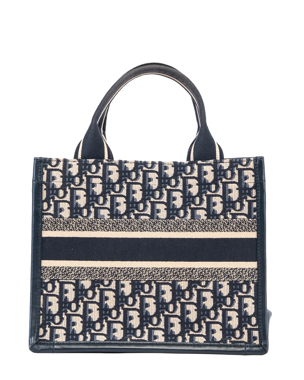DIOR BOOK TOTE SMALL BLUE NAVY OBLIQUE JACUARD GHW 88 MA 0254 2848