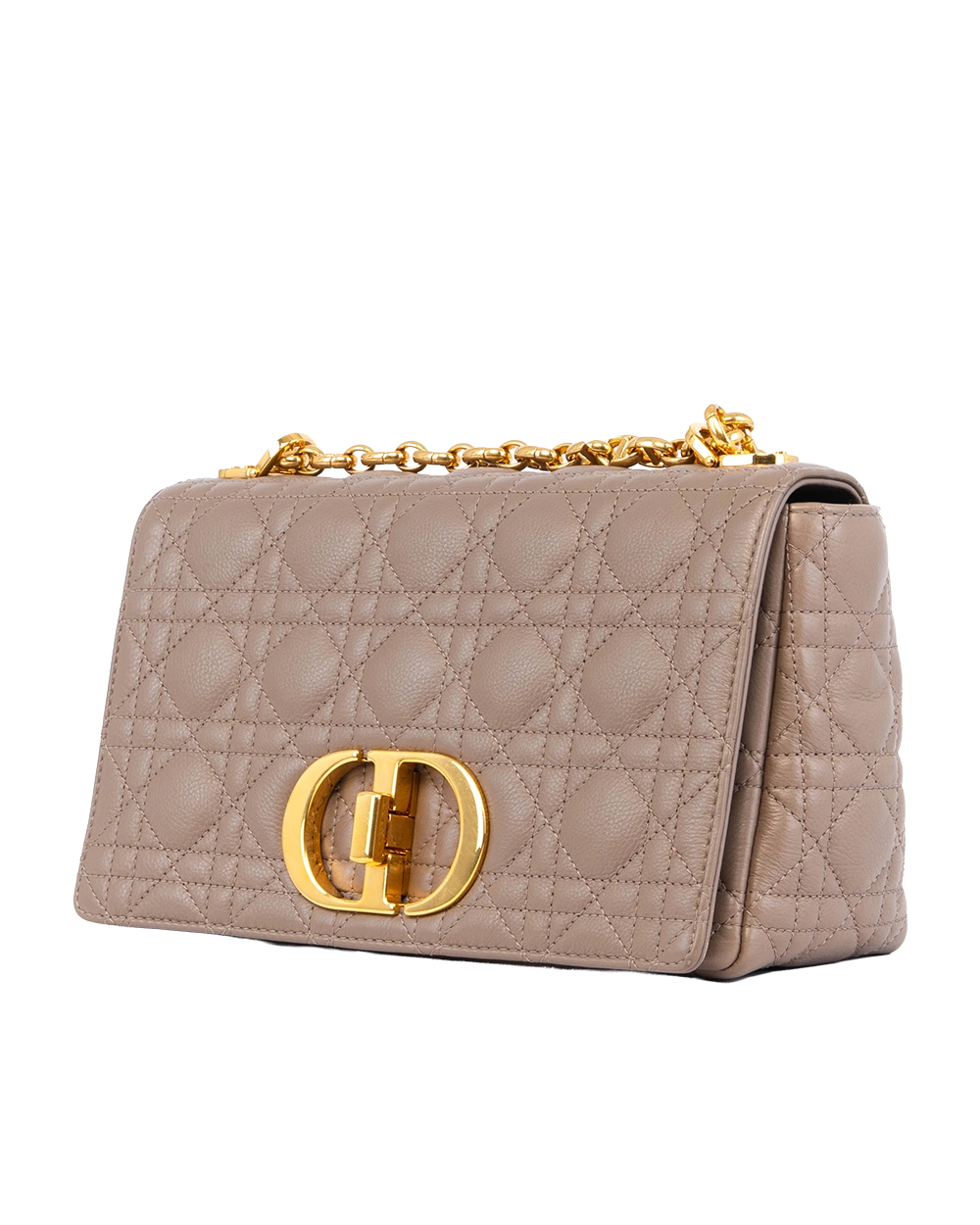 DIOR CARO MEDIUM BROWN LAMB GHW 28 MA 1201 1158