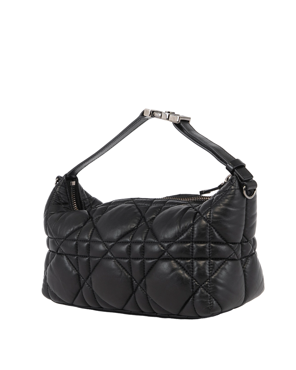 DIOR DIOR TRAVEL NOMAD POUCH BAG MEDIUM BLACK CALF GHW 50 MA 0232 2742