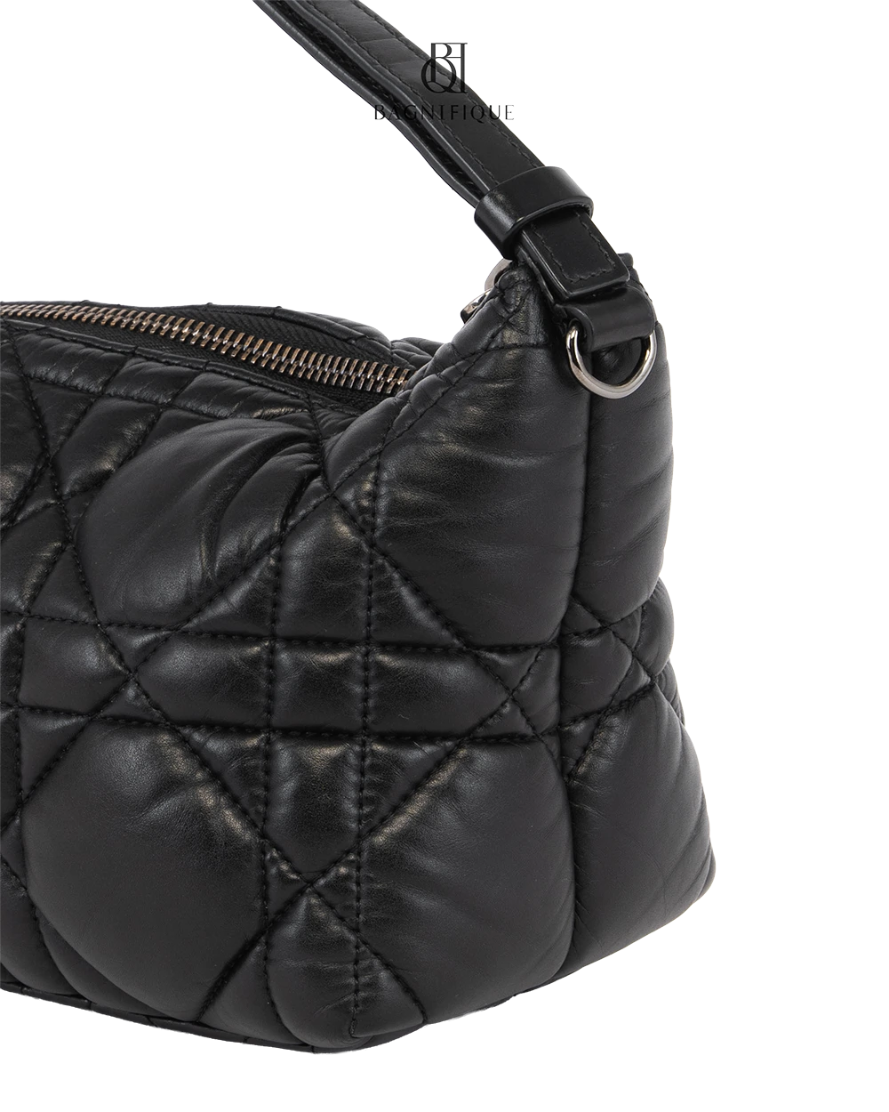 DIOR DIOR TRAVEL NOMAD POUCH BAG MEDIUM BLACK CALF GHW 50 MA 0232 2748