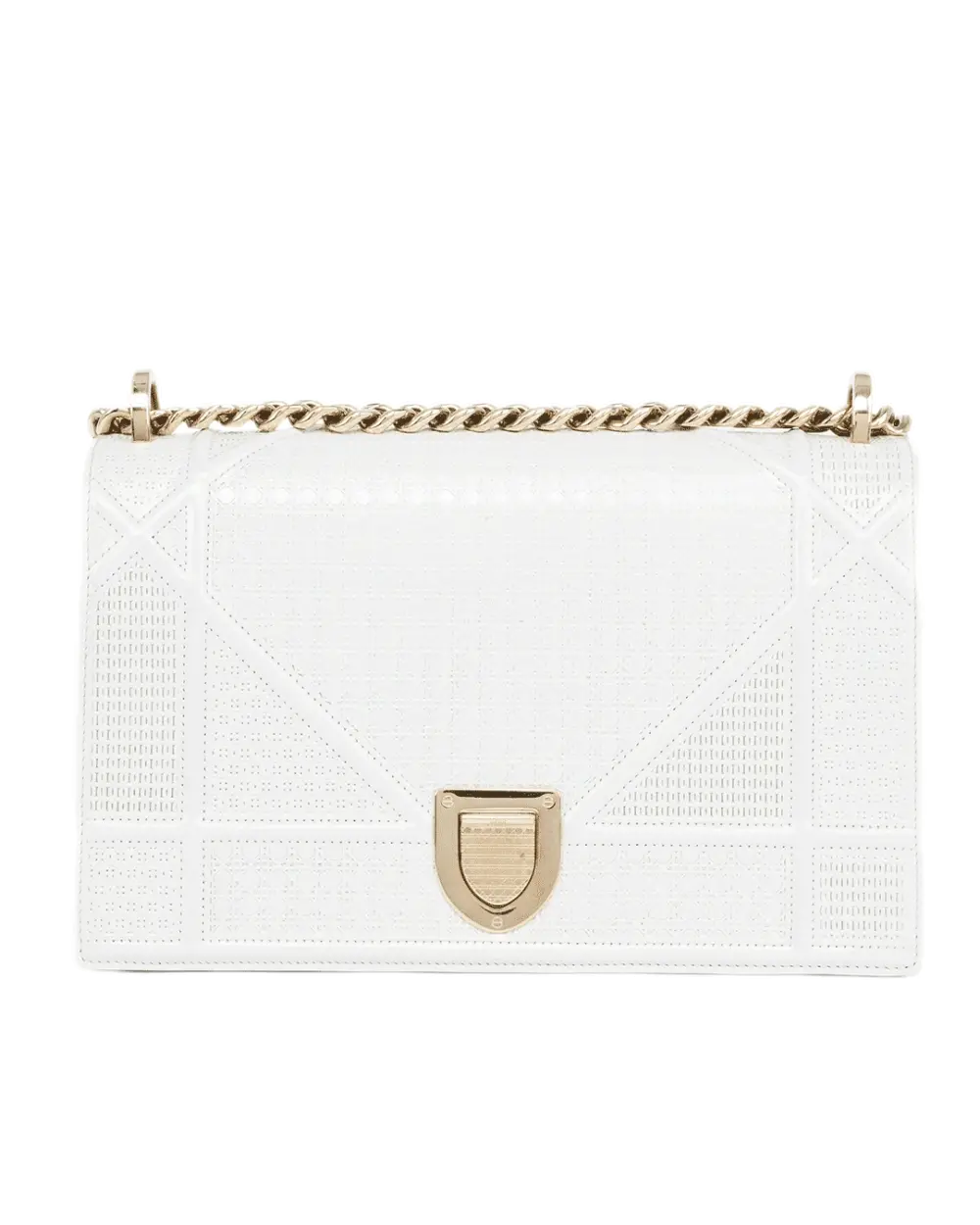 DIOR DIORAMA WHITE METALLIC SHW 10 BO 0127 0478
