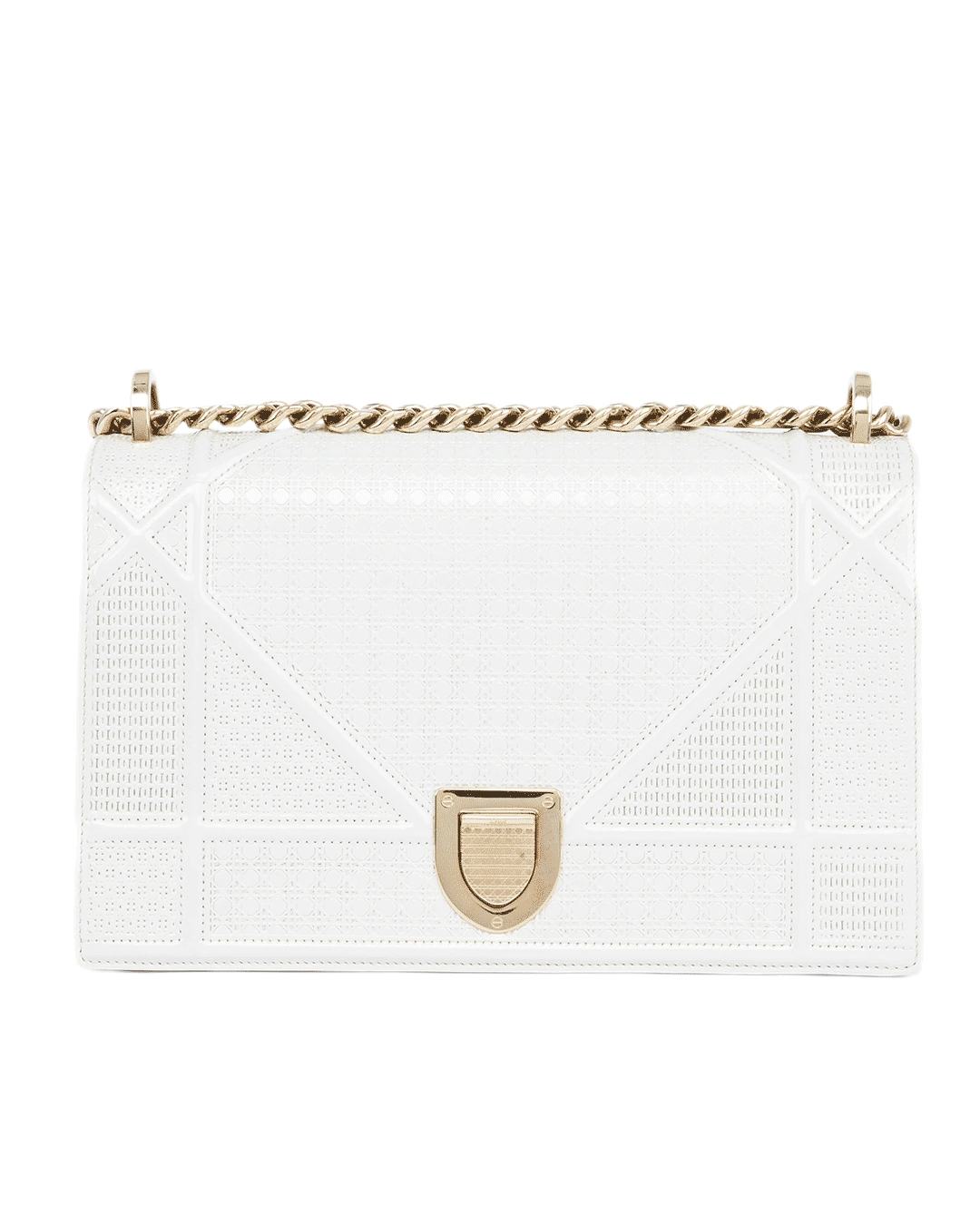 DIOR DIORAMA WHITE METALLIC SHW 10 BO 0127 0478