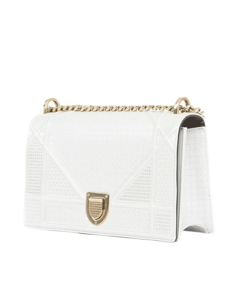 DIOR DIORAMA WHITE METALLIC SHW 10 BO 0127 0480