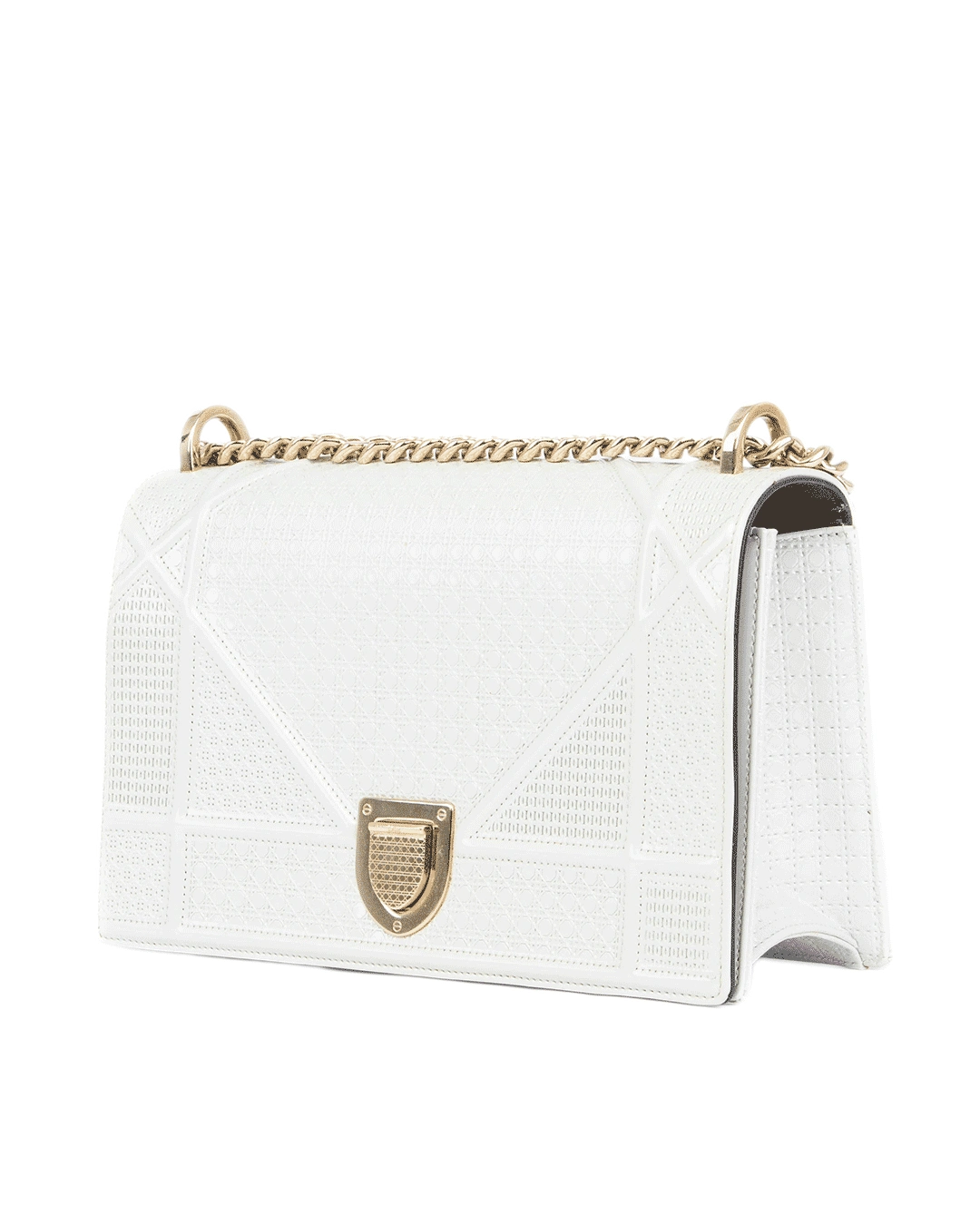 DIOR DIORAMA WHITE METALLIC SHW 10 BO 0127 0480